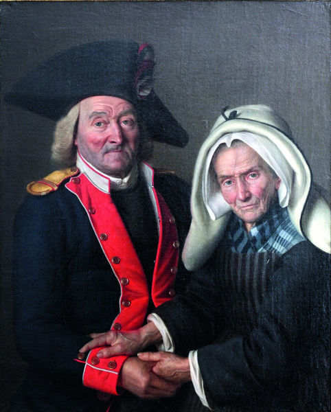 Un garde national et sa femme par Rémy Furcy Descarsin,  musée de la Révolution, Château de Vizille.